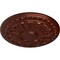 Ekena Millwork Colton Ceiling Medallion (Fits Canopies up to 4 3/4"), 15 3/4"OD x 1 1/2"P, Antique Copper CM15CNACS - alternate 3